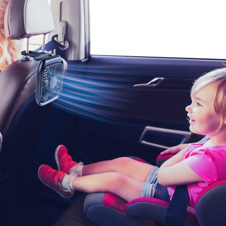 Baseus Car Headrest Mounted Fan for Back Seat Passengers