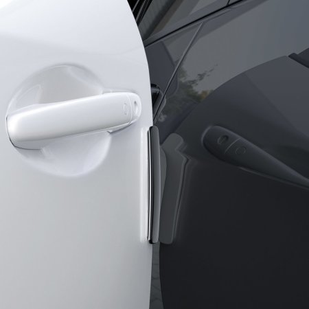 Baseus Streamlined Car Door Bumper Strip Protectors - 4 Pack - Black