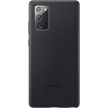 Official Samsung Galaxy Note 20 Leather Cover Case - Black