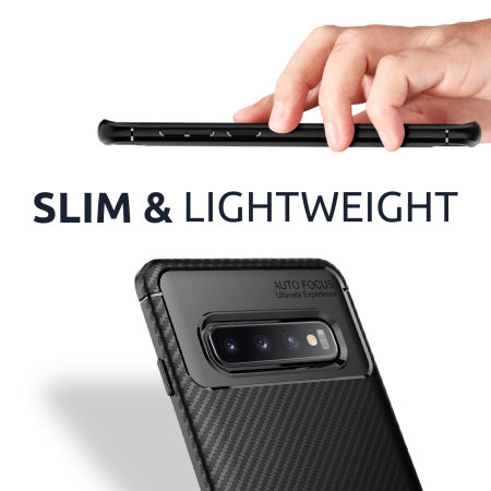 Olixar Carbon Fibre Samsung Galaxy A21 Case - Black