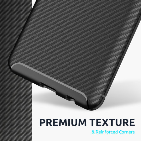 Olixar Carbon Fibre Samsung Galaxy A21s Case - Black
