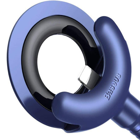 Baseus O-type Apple Lightning 2-in-1 Car Holder Cable Kit 0.8m - Blue