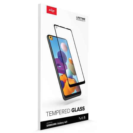 Zizo Samsung Galaxy A21 Tempered Glass Screen Protector