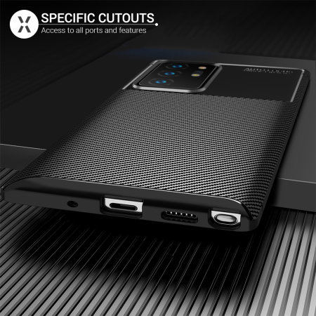 Olixar Carbon Fibre Samsung Galaxy Note 20 Ultra Case - Black