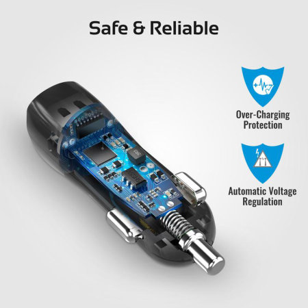 Promate Samsung Galaxy S20 Plus Ultra-Fast Charging Car Kit