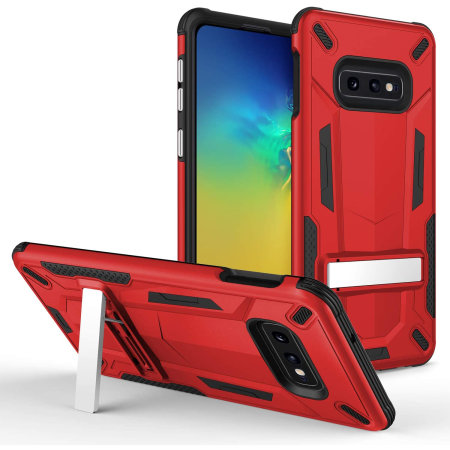 Zizo Transform Series Samsung Galaxy S10e Case - Red / Black
