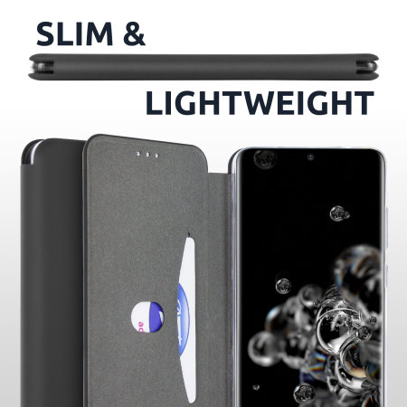 Olixar Soft Silicone Samsung Galaxy Note 20 Ultra Wallet Case - Black