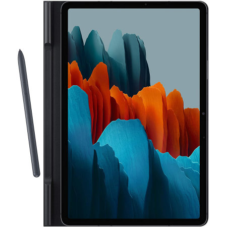 Official Samsung Galaxy Tab S7 Plus Book Cover Case Black