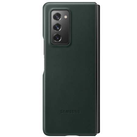 Official Samsung Galaxy Z Fold 2 5G Genuine Leather Cover Case - Green