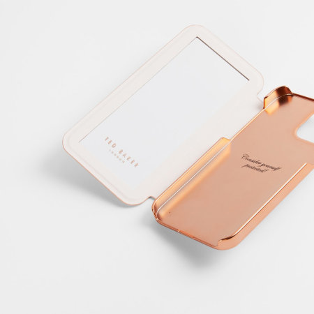 Ted Baker Folio Glitsie iPhone 12 Pro Max Flip Mirror Case - Pink