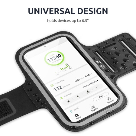 Olixar Universal Black Running & Fitness Armband Holder for Smartphones