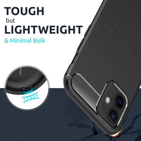 Olixar Sentinel iPhone 12 mini Case & Glass Screen Protector - Black