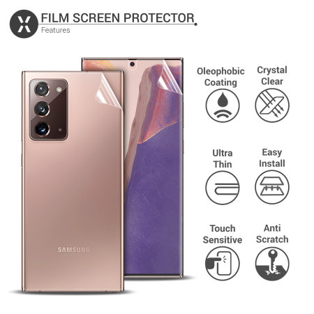 Olixar Front And Back Samsung Galaxy Note 20 TPU Screen Protectors