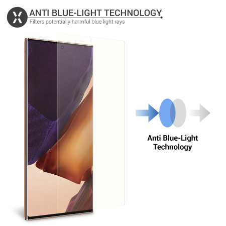Olixar Samsung Note 20 Ultra Anti-Blue Light Screen Protector 2 Pack