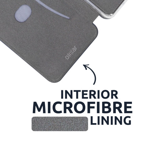Olixar Soft Silicone iPhone 12 mini Wallet Case - Grey