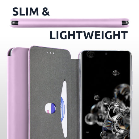 Olixar Soft Silicone iPhone 12 Pro Wallet Case - Pastel Pink