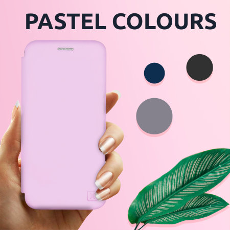 Olixar Soft Silicone iPhone 12 Wallet Case - Pastel Pink