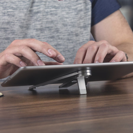Olixar iPad Pro 12.9 (2020) Adjustable Tablet Desk Stand - Silver