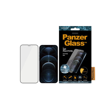 PanzerGlass iPhone 12 Pro Max Tempered Glass Screen Protector - Black