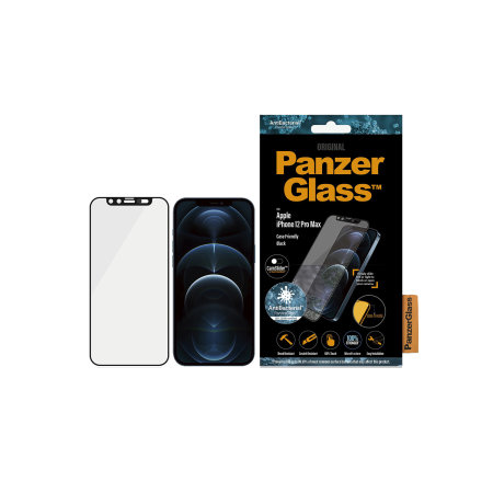 PanzerGlass iPhone 12 Pro Max CamSlider Glass Screen Protector - Black