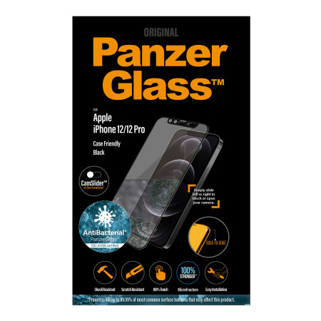 PanzerGlass iPhone 12 Pro Tempered Glass Screen Protector - Black