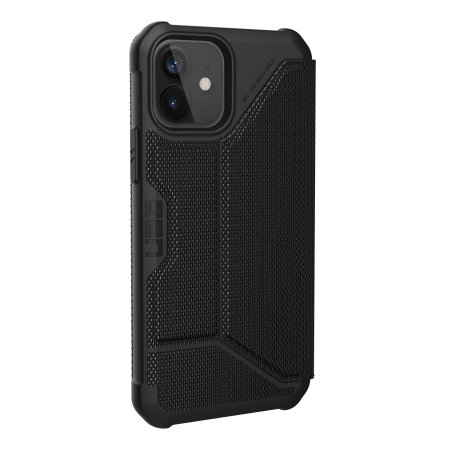UAG Metropolis iPhone 12 Tough Wallet Case - Kevlar Black
