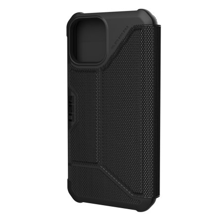 UAG Metropolis iPhone 12 Tough Wallet Case - Kevlar Black