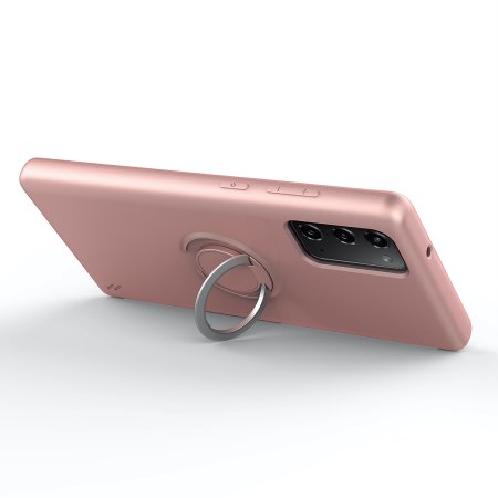Zizo Revolve Series Samsung Note 20 Thin Ring Case - Rose Quartz