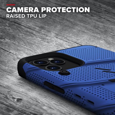 Zizo Bolt Series iPhone 12 Pro Max Tough Case - Blue