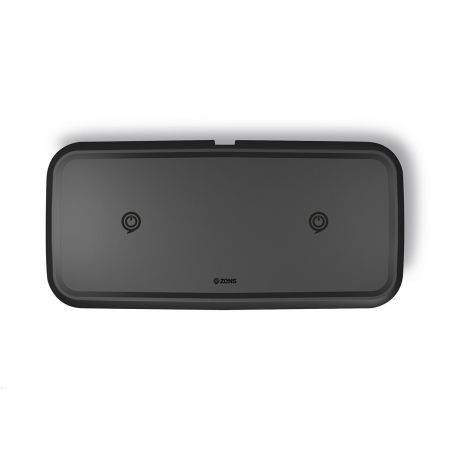 Zens Qi-Certified Dual 15W Fast Wireless Charging Pad - Black