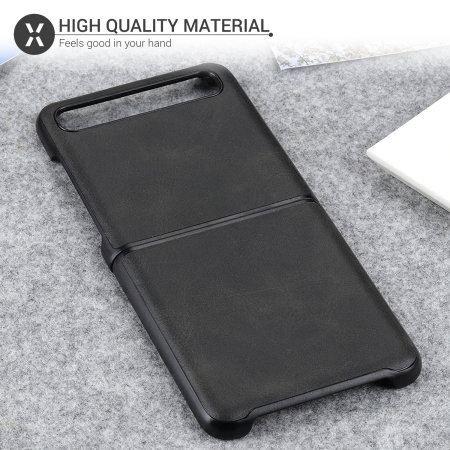 Olixar Leather-Style Samsung Galaxy Z-Flip 5G Case - Black