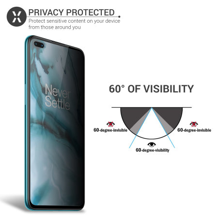 Olixar OnePlus Nord Privacy Tempered Glass Screen Protector