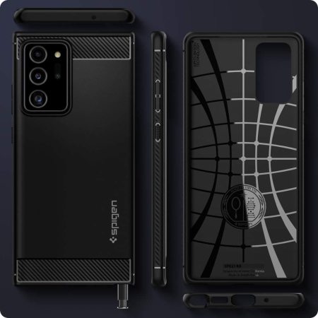 Spigen Rugged Armor Samsung Galaxy Note 20 - Matte Black