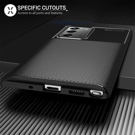 Olixar Carbon Fibre Samsung Galaxy Note 20 5G Case - Black