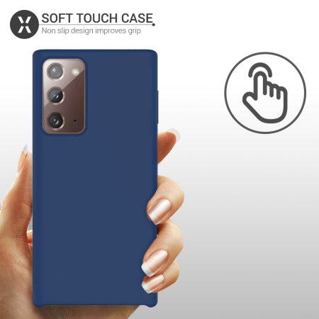 Olixar Samsung Galaxy Note 20 5G Soft Silicone Case - Midnight Blue