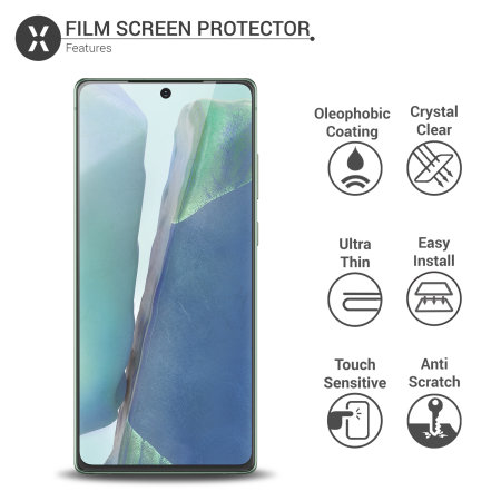 Olixar Samsung Note 20 Privacy TPU Film Screen Protector 2-in-1 Pack