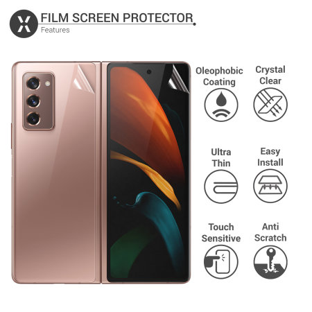 Olixar Front And Back Samsung Galaxy Z Fold 2 5G TPU Screen Protectors