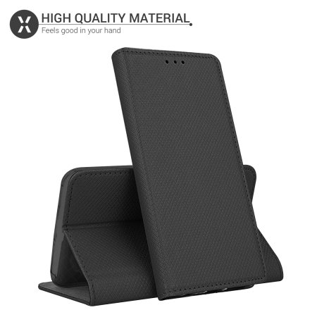 Oppo Find X2 Lite Leather Style Wallet Stand Case - Black