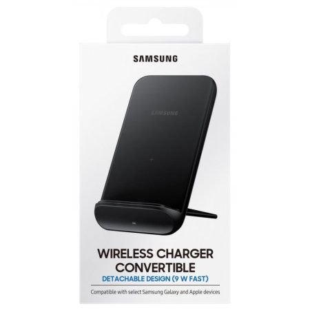 Official Samsung Foldable Fast Wireless Charger Stand 9W - Black