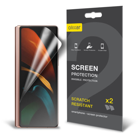 Olixar Samsung Galaxy Z Fold 2 5G Film Screen Protector 2-in-1 Pack