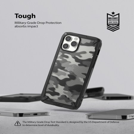 Ringke Fusion X iPhone 12 Pro Max Case - Camo Black