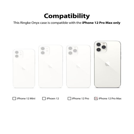 Ringke Oynx iPhone 12 Pro Max Case - Black