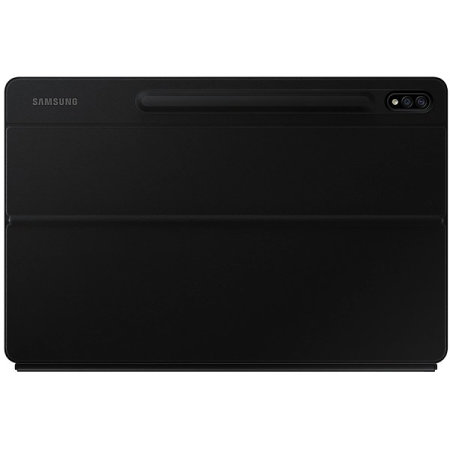 Official Samsung Galaxy Tab S7 Plus QWERTZ Keyboard Cover Case - Black