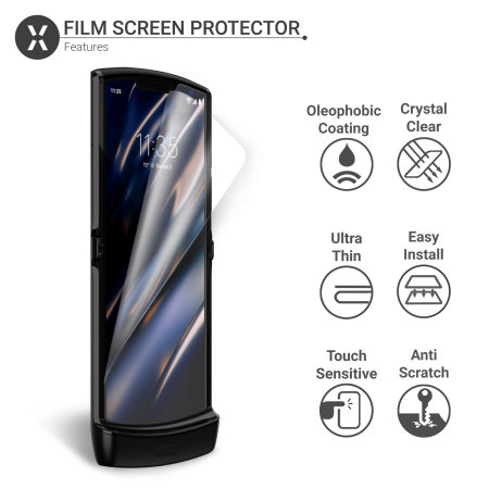 Olixar Front And Back Motorola Razr 5G Film Screen Protectors