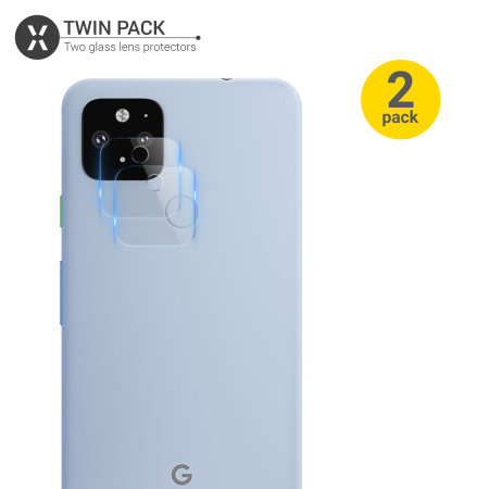 Olixar Google Pixel 4a 5G Tempered Glass Camera Protectors - 2 Pack