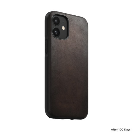 Nomad iPhone 12 mini Rugged Protective Leather Case - Rustic Brown