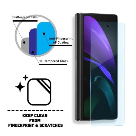 Whitestone Samsung Galaxy Z Fold 2 5G Tempered Glass Screen Protector