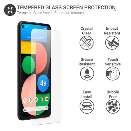 Olixar Google Pixel 4a 5G Tempered Glass Screen Protector