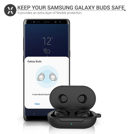 Olixar Samsung Galaxy Buds / Buds + Silicone Case - Black