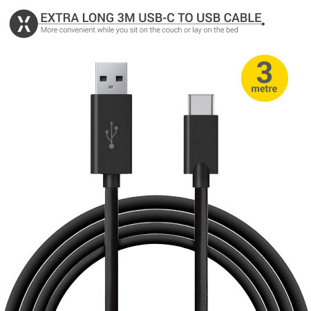 Olixar PS5 USB-C Charging Cable with USB 3.0 - Black 3m